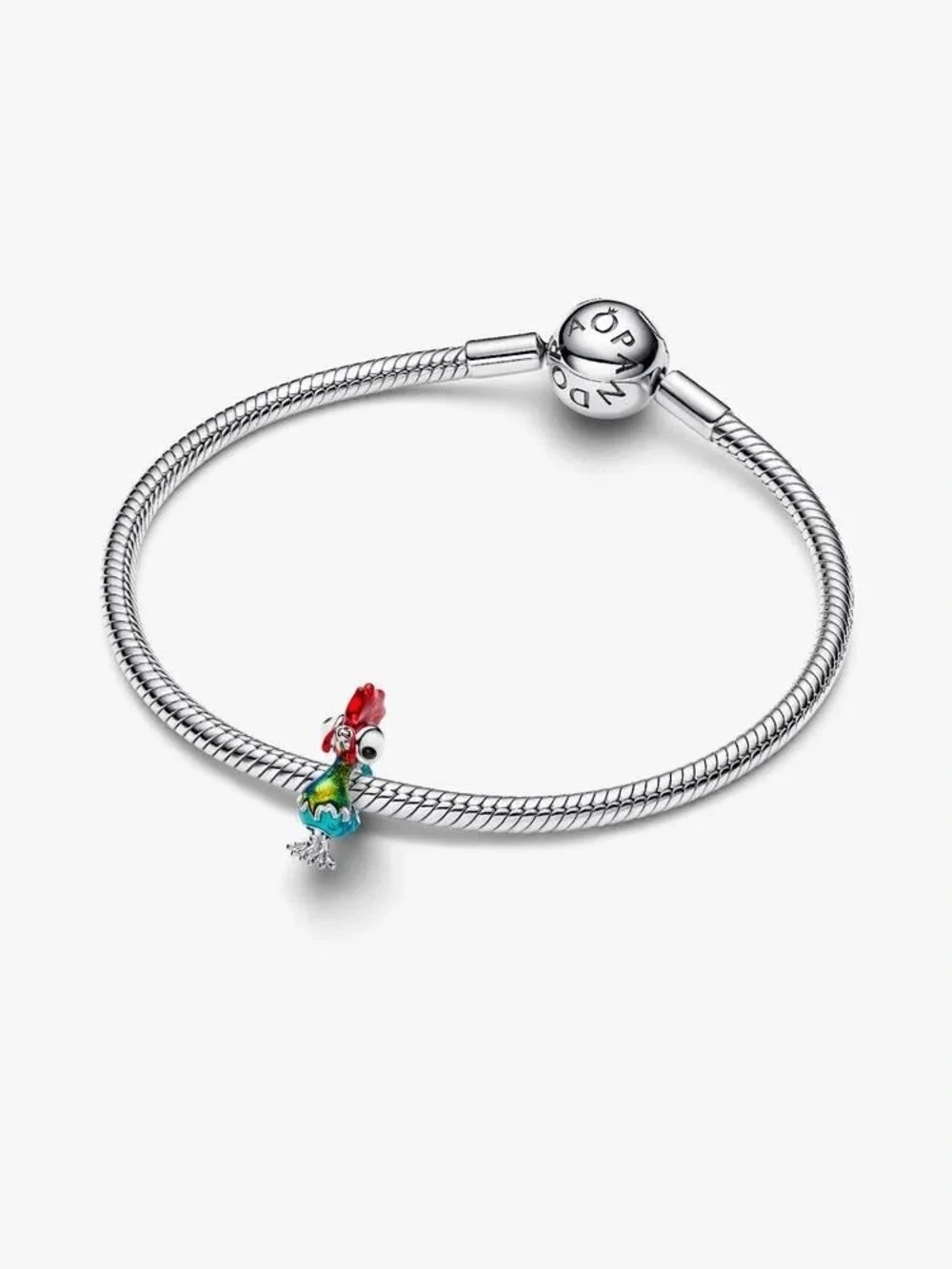 Pandora Silver Bracelet with Multicolored Parrot Charm